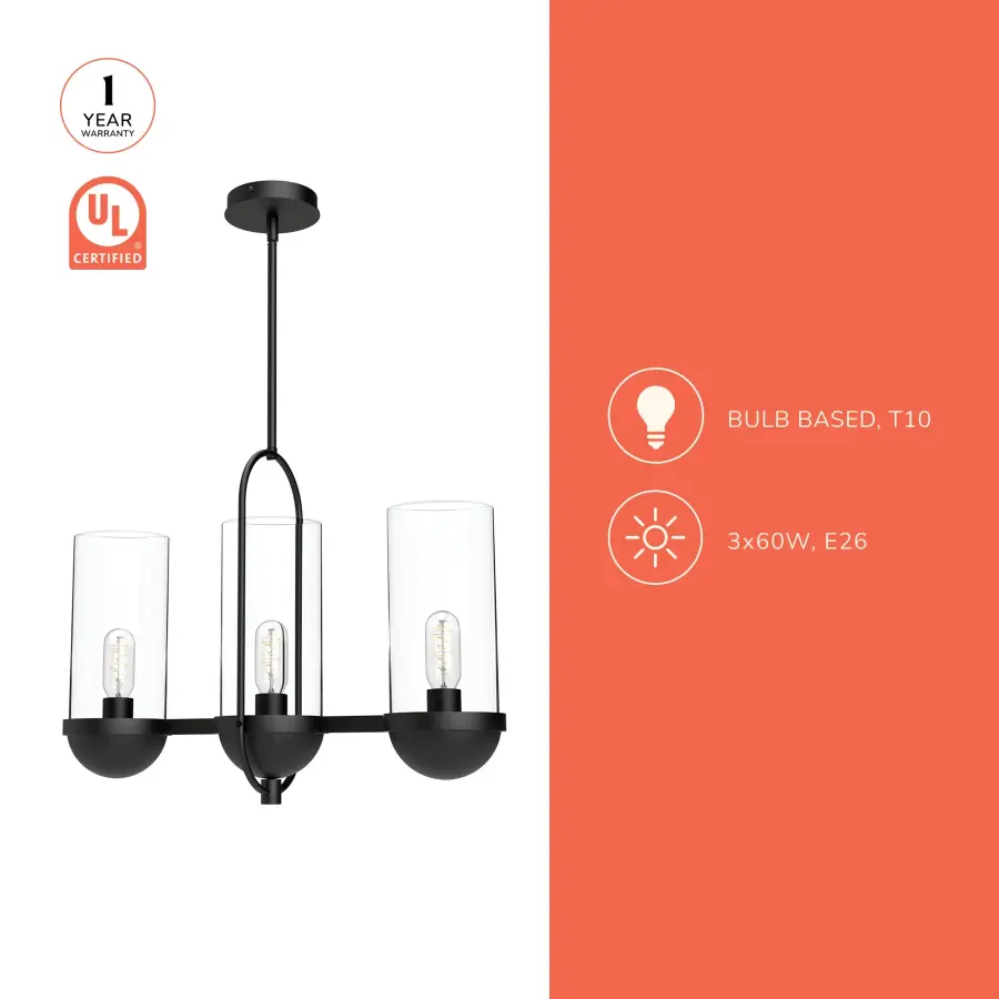 Cyrus 24-Inch Linear Pendant in Matte Black - Image 5