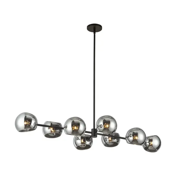 Willow 48-Inch Linear Pendant in Brushed Gold with Copper Glass - Image 11