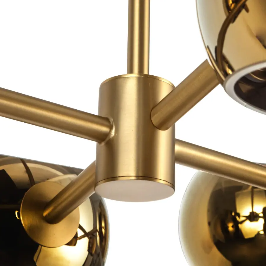 Willow 48-Inch Linear Pendant in Brushed Gold with Copper Glass - Image 21