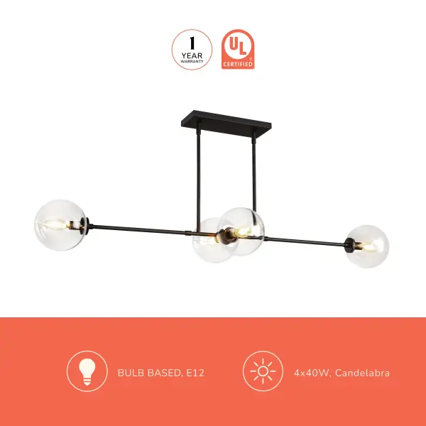 Cassia 48-Inch Linear Pendant in Aged Gold - Image 17