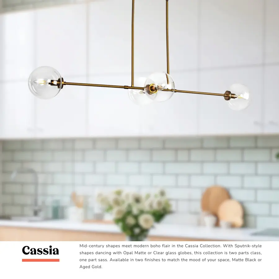 Cassia 48-Inch Linear Pendant in Aged Gold - Image 18