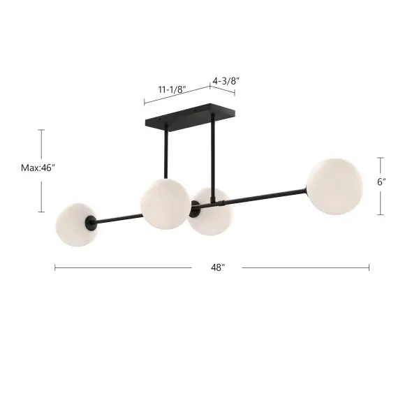 Cassia 48-Inch Linear Pendant in Aged Gold - Image 19