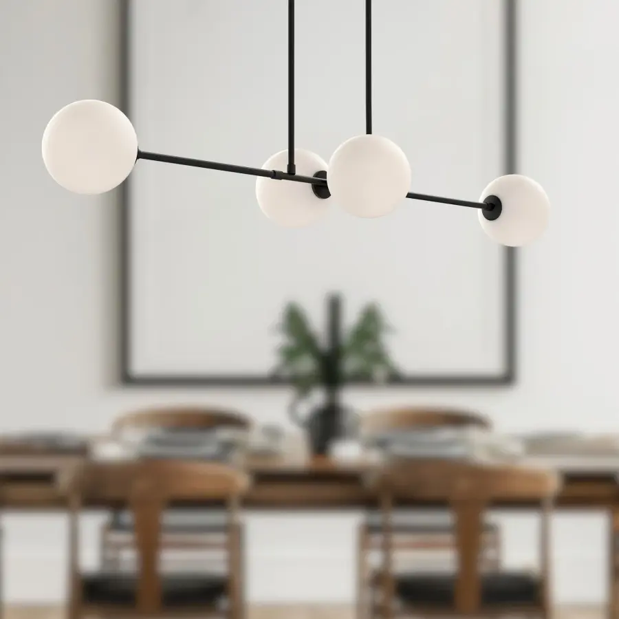 Cassia 48-Inch Linear Pendant in Aged Gold - Image 5