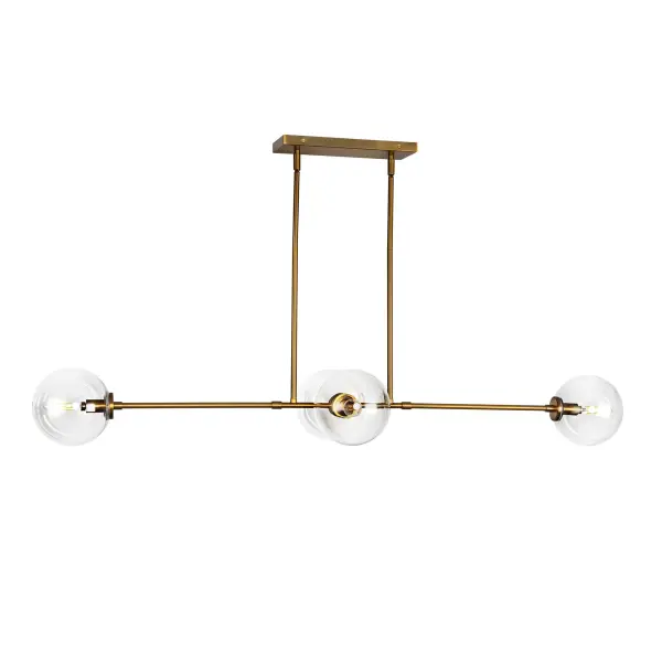 Cassia 48-Inch Linear Pendant in Aged Gold - Image 8
