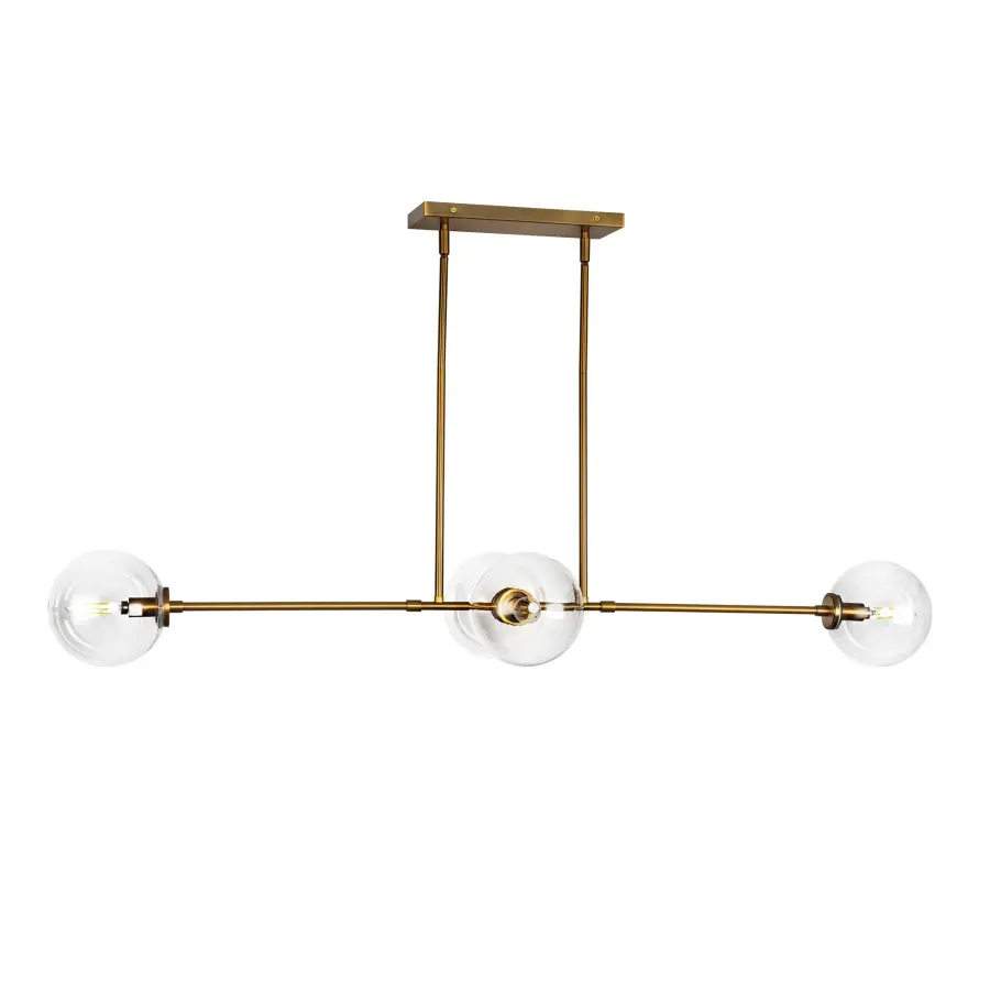 Cassia 48-Inch Linear Pendant in Aged Gold - Image 8