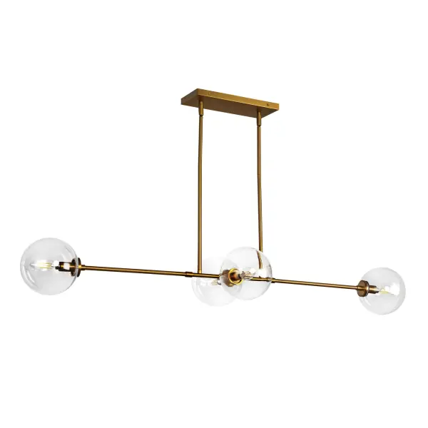 Cassia 48-Inch Linear Pendant in Aged Gold - Image 9