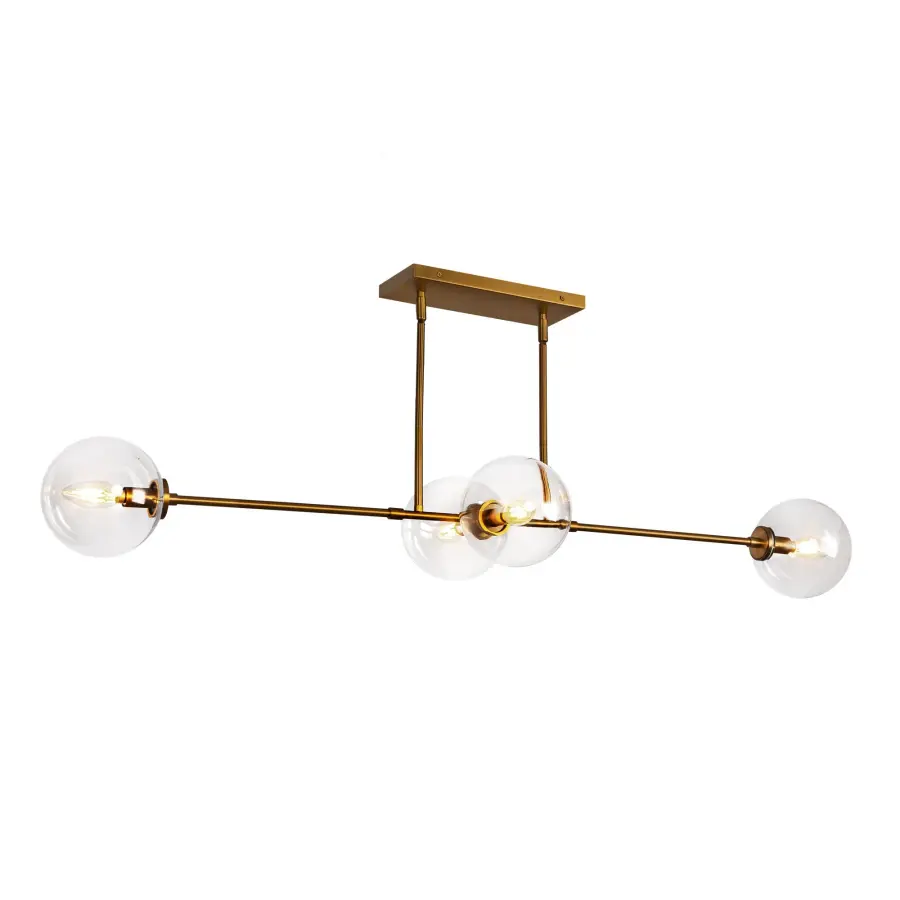 Cassia 48-Inch Linear Pendant in Aged Gold - Image 10