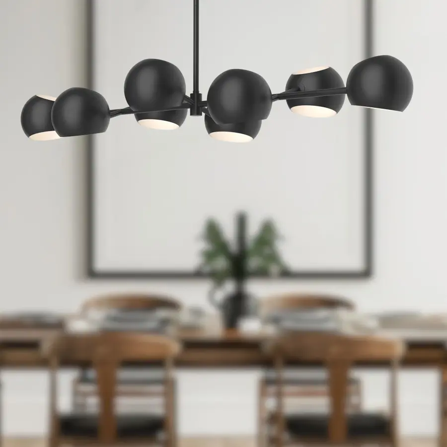 Willow 48-Inch Linear Pendant in Matte Black - Image 2