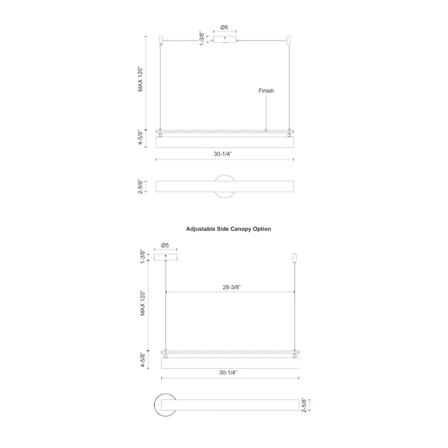 Gramercy 30-Inch Linear Pendant - Image 10