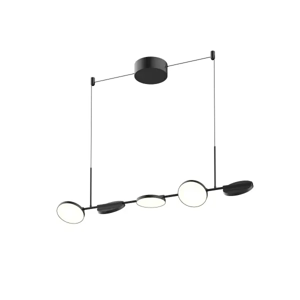 Novel 37-Inch Linear Pendant in Matte Black - Image 4