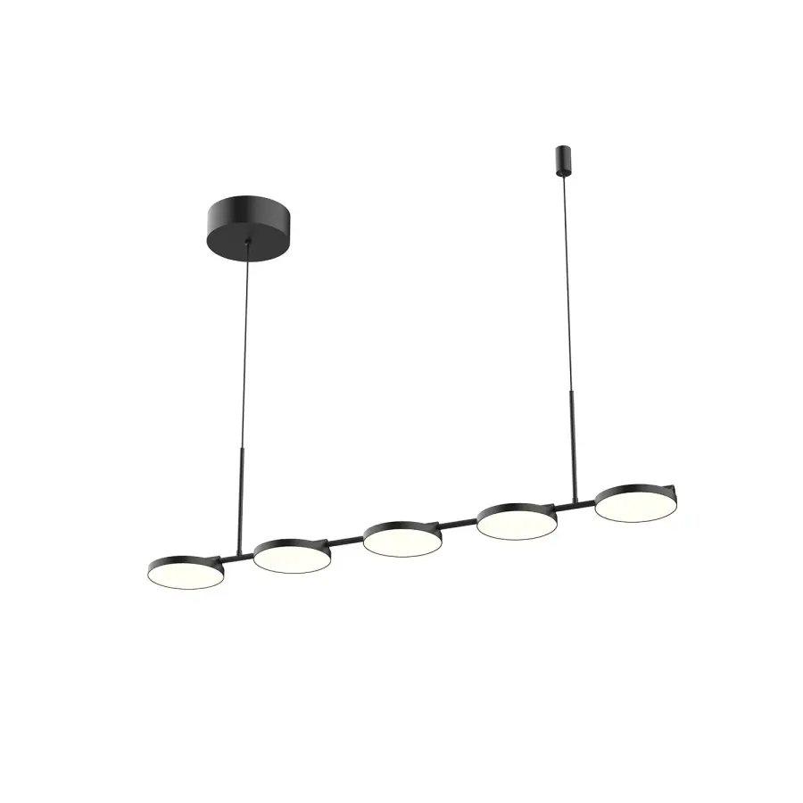 Novel 37-Inch Linear Pendant in Matte Black - Image 5