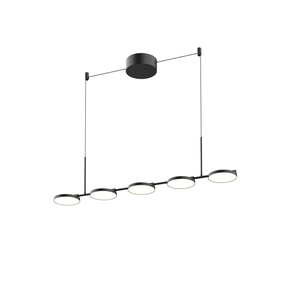 Novel 37-Inch Linear Pendant in Matte Black - Image 7