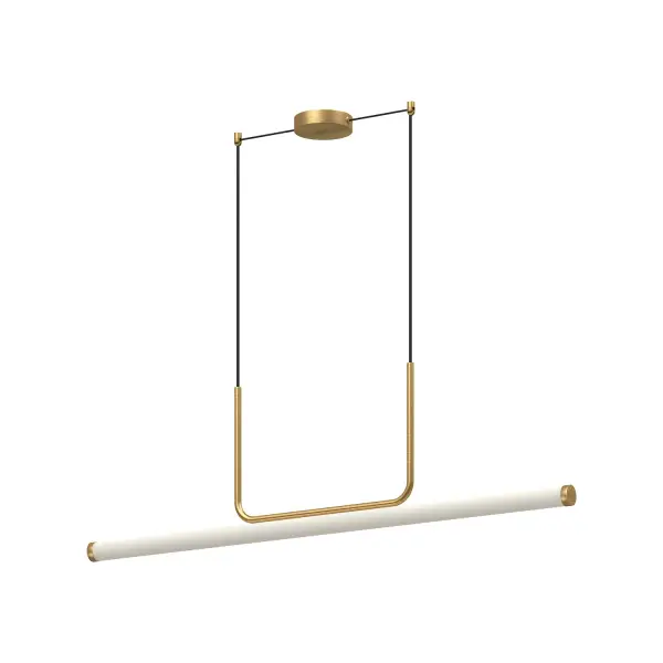 Vesper 48-Inch Linear Pendant in Brushed Gold - Image 4