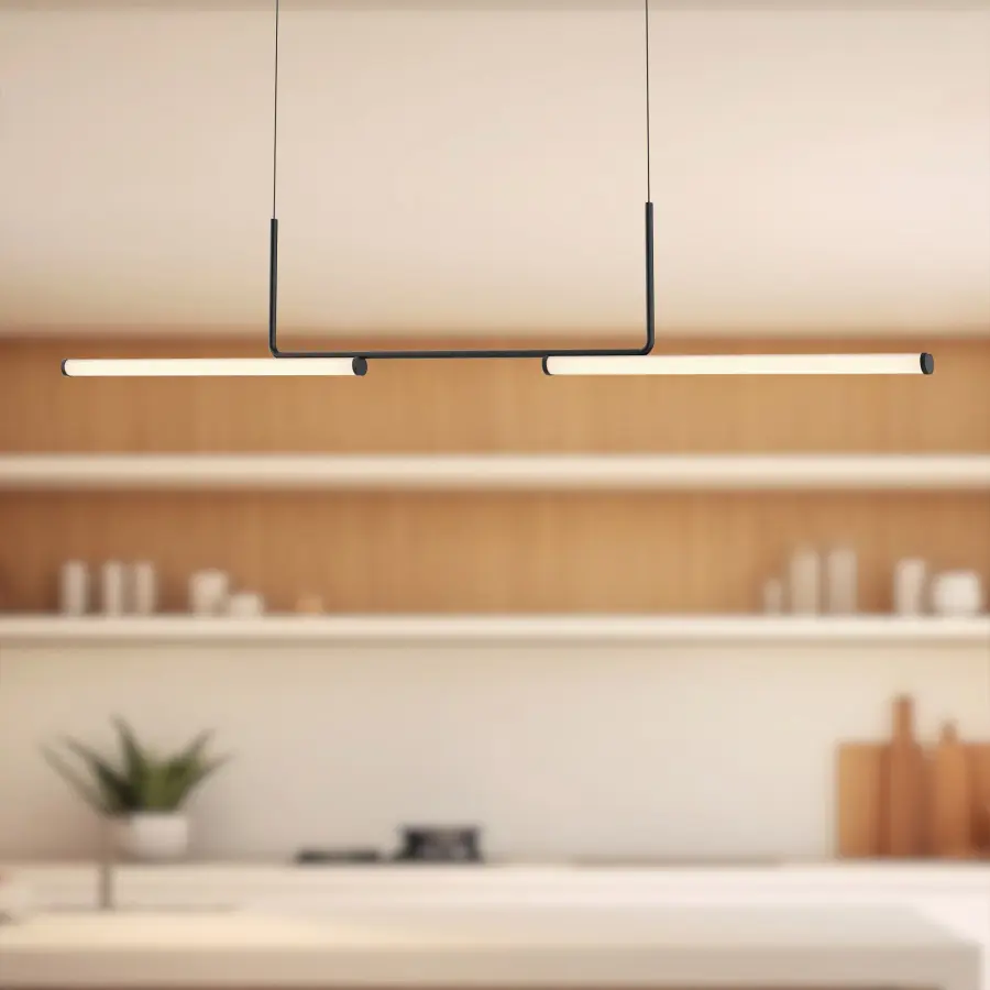 Vesper 73-Inch Linear Pendant in Brushed Gold - Image 3