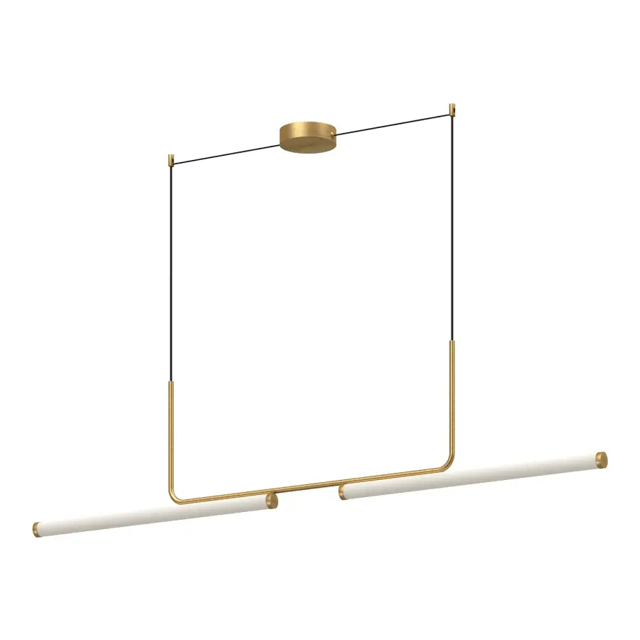 Vesper 73-Inch Linear Pendant in Brushed Gold - Image 5