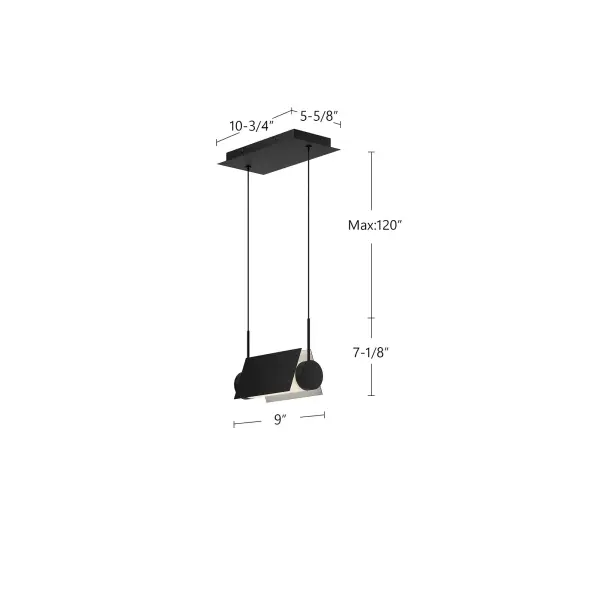 Phoenix 9-Inch Linear Pendant - Image 3