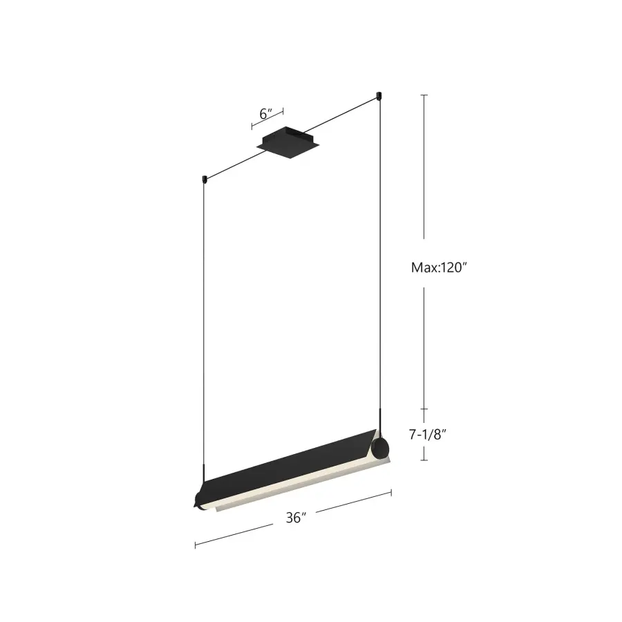 Phoenix 36-Inch Linear Pendant - Image 9