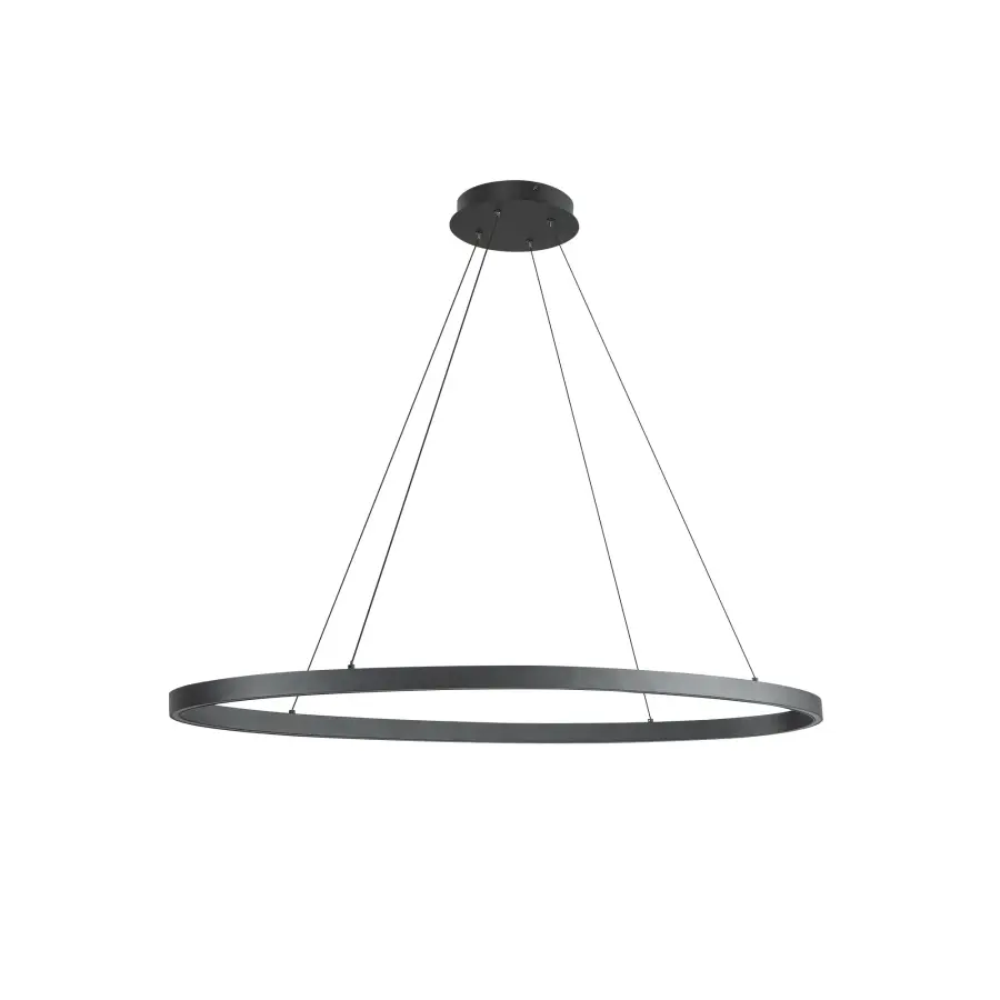 Ovale 40-Inch Linear Pendant in Brushed Gold - Image 11