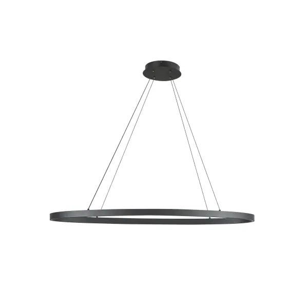 Ovale 40-Inch Linear Pendant in Brushed Gold - Image 12