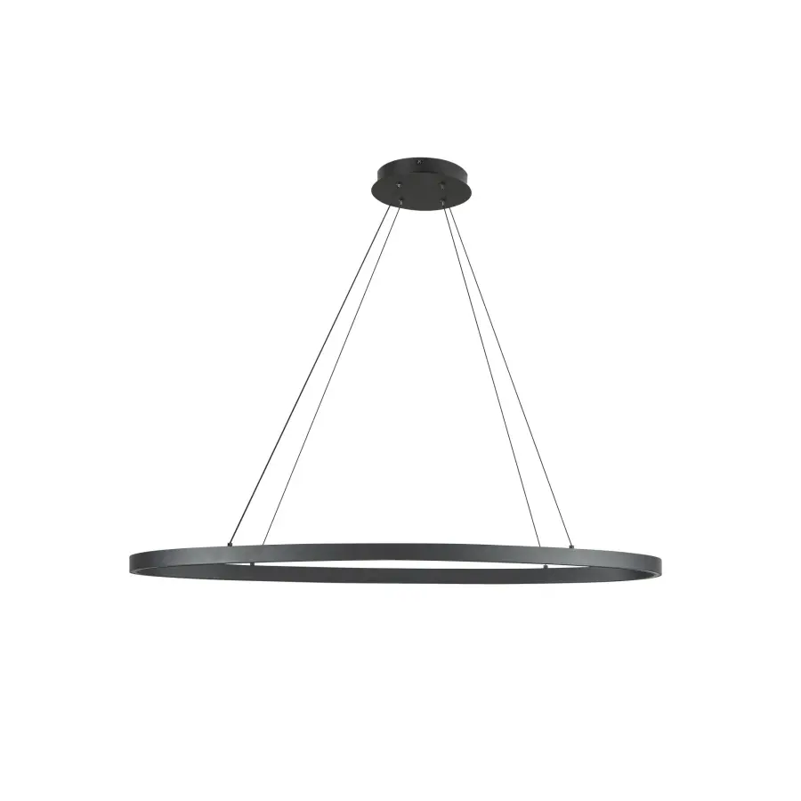 Ovale 40-Inch Linear Pendant in Brushed Gold - Image 12