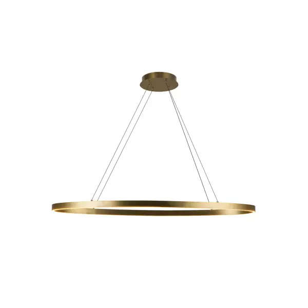 Ovale 40-Inch Linear Pendant in Brushed Gold - Image 14