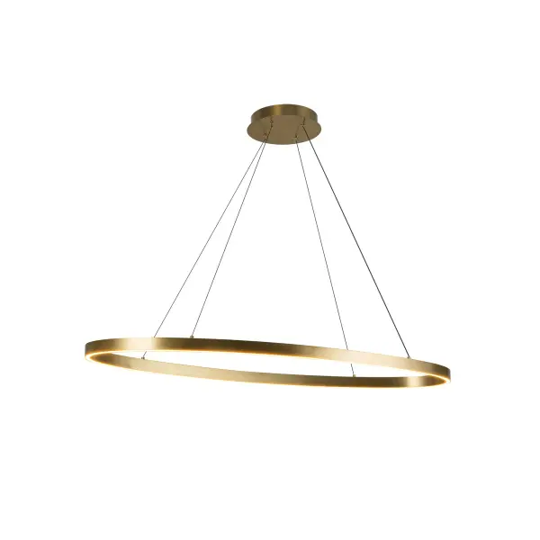 Ovale 40-Inch Linear Pendant in Brushed Gold - Image 15