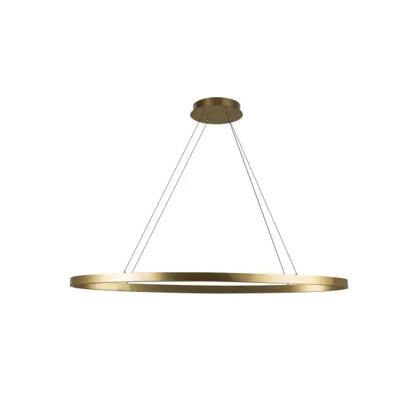 Ovale 40-Inch Linear Pendant in Brushed Gold - Image 16