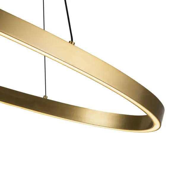 Ovale 40-Inch Linear Pendant in Brushed Gold - Image 18
