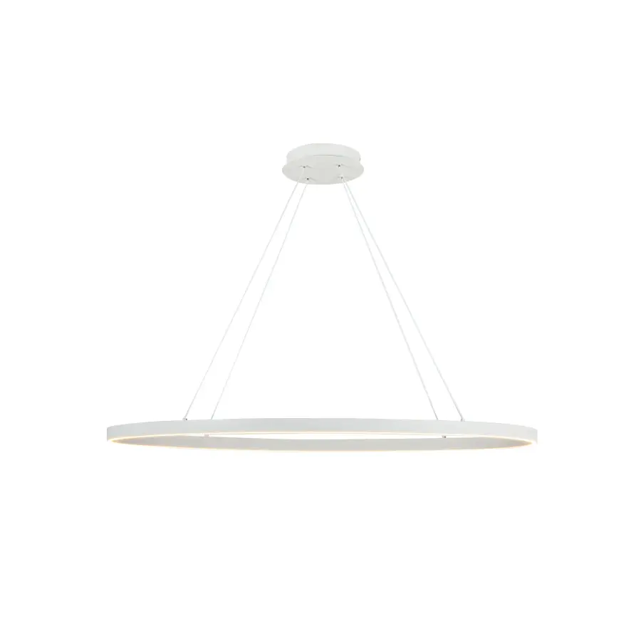 Ovale 40-Inch Linear Pendant in Brushed Gold - Image 5