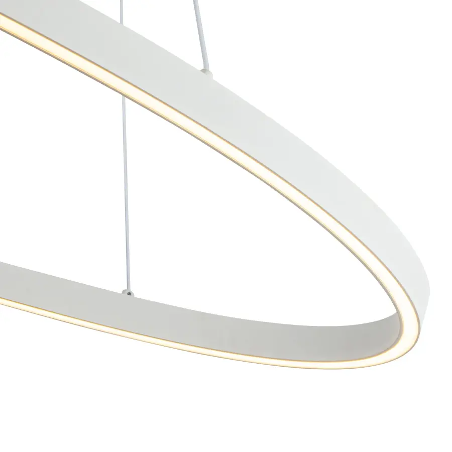 Ovale 40-Inch Linear Pendant in Brushed Gold - Image 8