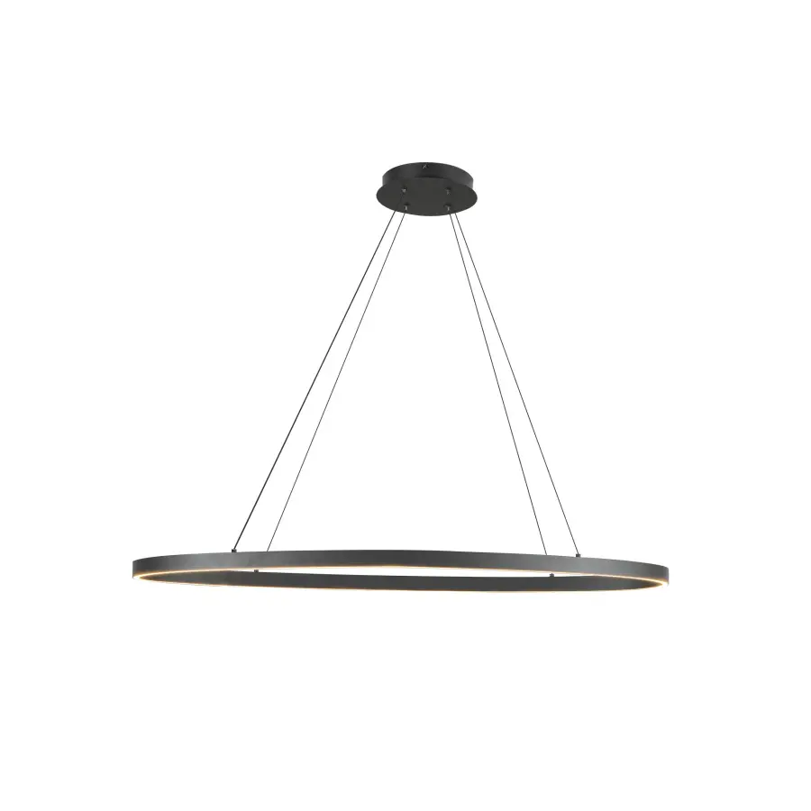 Ovale 40-Inch Linear Pendant in Brushed Gold - Image 10