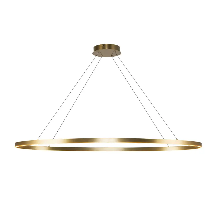 Ovale 53-Inch Linear Pendant in Brushed Gold - Image 1
