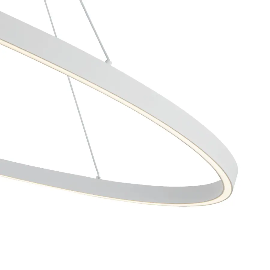 Ovale 53-Inch Linear Pendant in Brushed Gold - Image 14