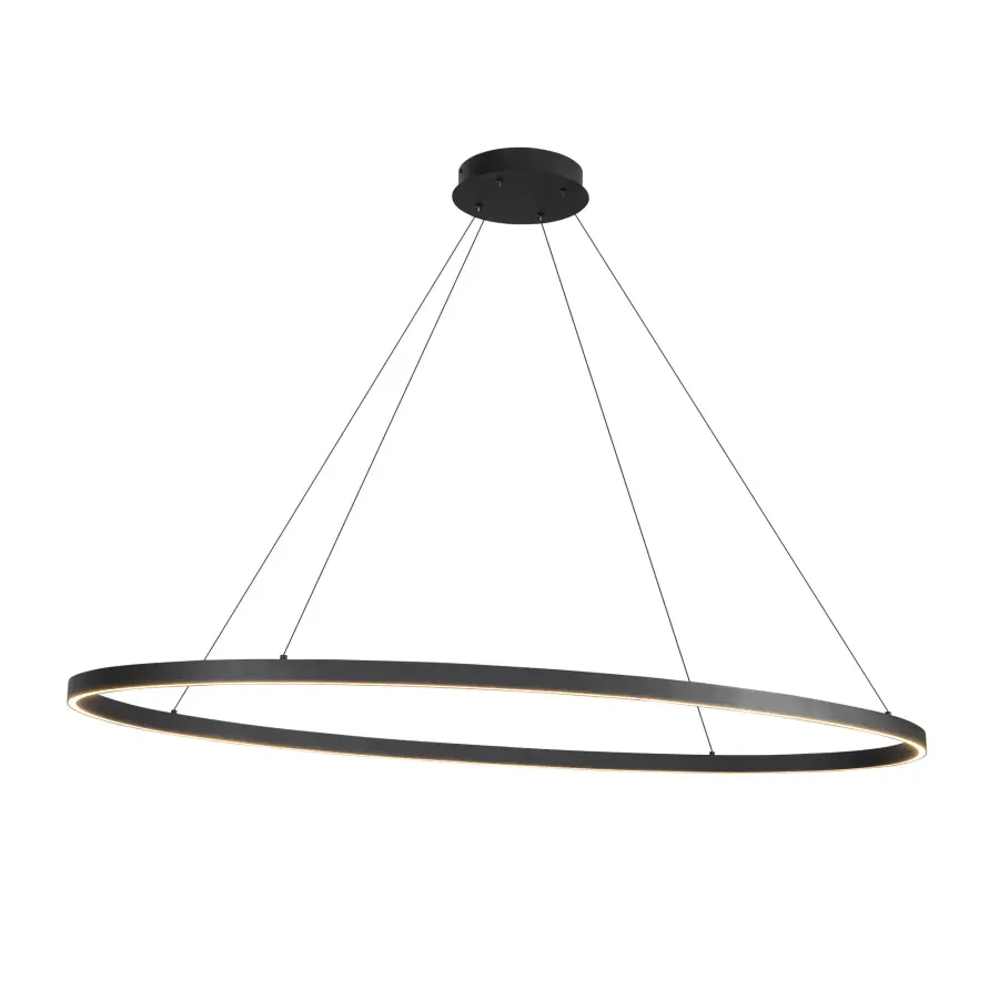 Ovale 53-Inch Linear Pendant in Brushed Gold - Image 16