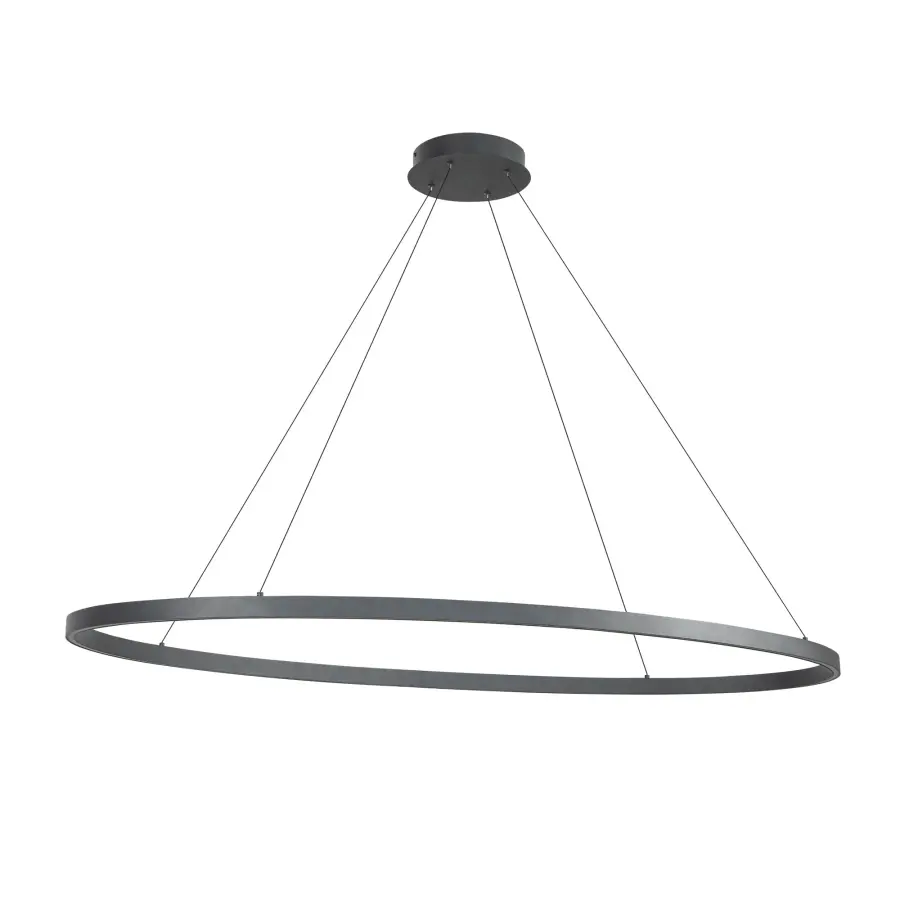 Ovale 53-Inch Linear Pendant in Brushed Gold - Image 18