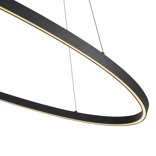 Ovale 53-Inch Linear Pendant in Brushed Gold - Image 19