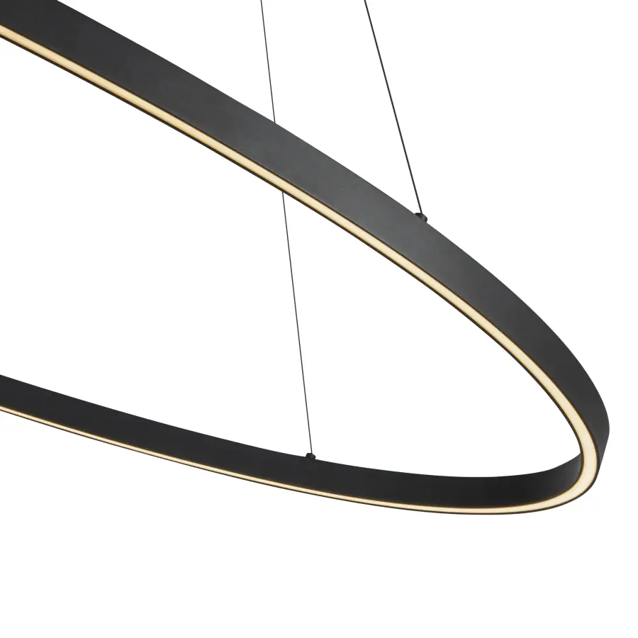 Ovale 53-Inch Linear Pendant in Brushed Gold - Image 19