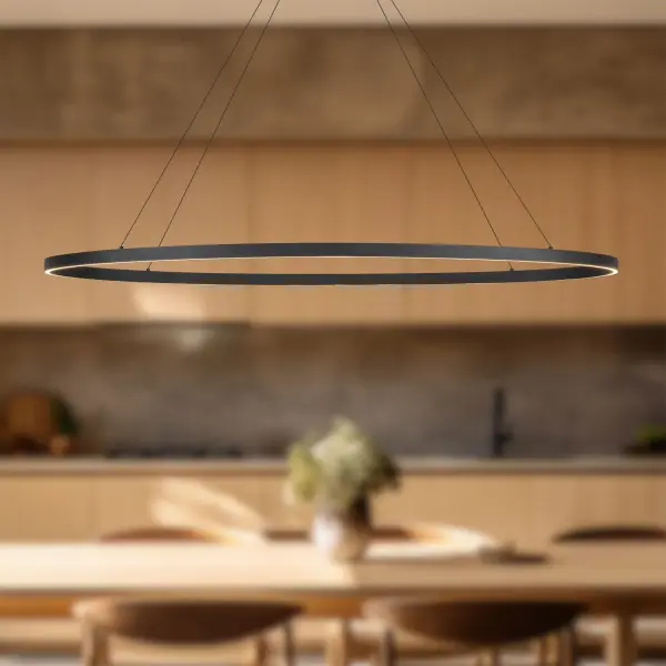 Ovale 53-Inch Linear Pendant in Brushed Gold - Image 5