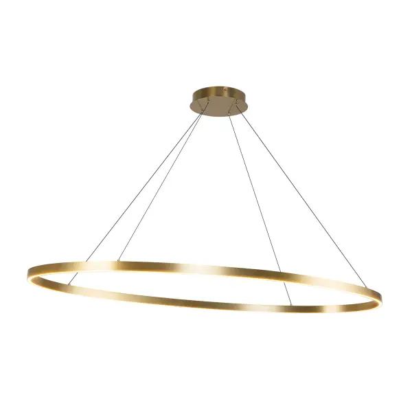 Ovale 53-Inch Linear Pendant in Brushed Gold - Image 6