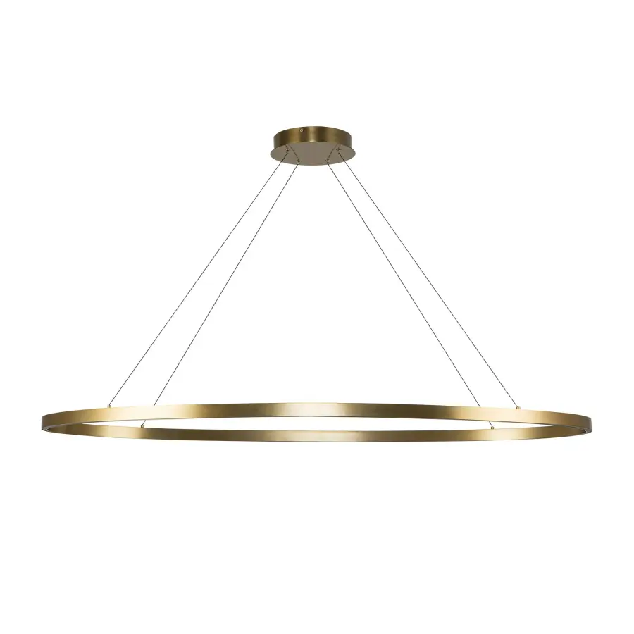 Ovale 53-Inch Linear Pendant in Brushed Gold - Image 7