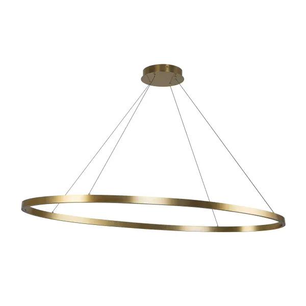 Ovale 53-Inch Linear Pendant in Brushed Gold - Image 8