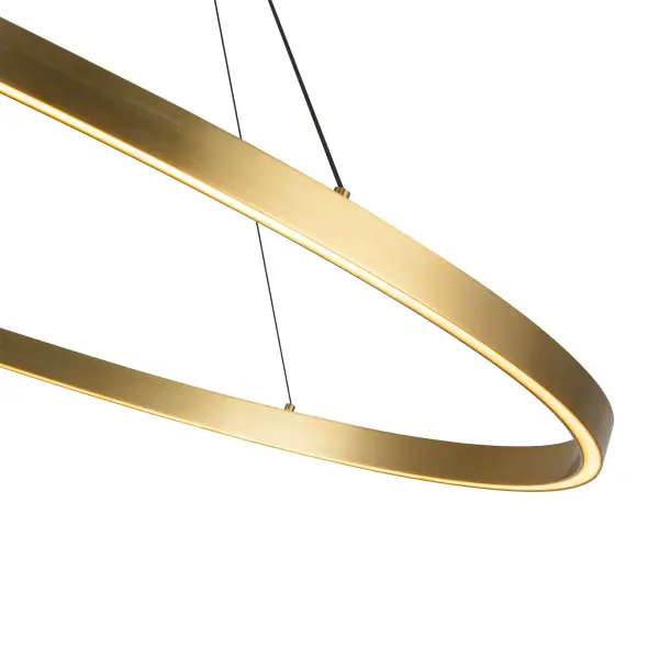 Ovale 53-Inch Linear Pendant in Brushed Gold - Image 9