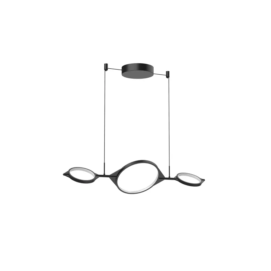 Serif 34-Inch Linear Pendant in Matte Black - Image 1