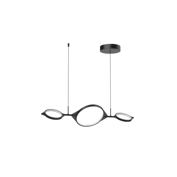 Serif 34-Inch Linear Pendant in Matte Black - Image 3
