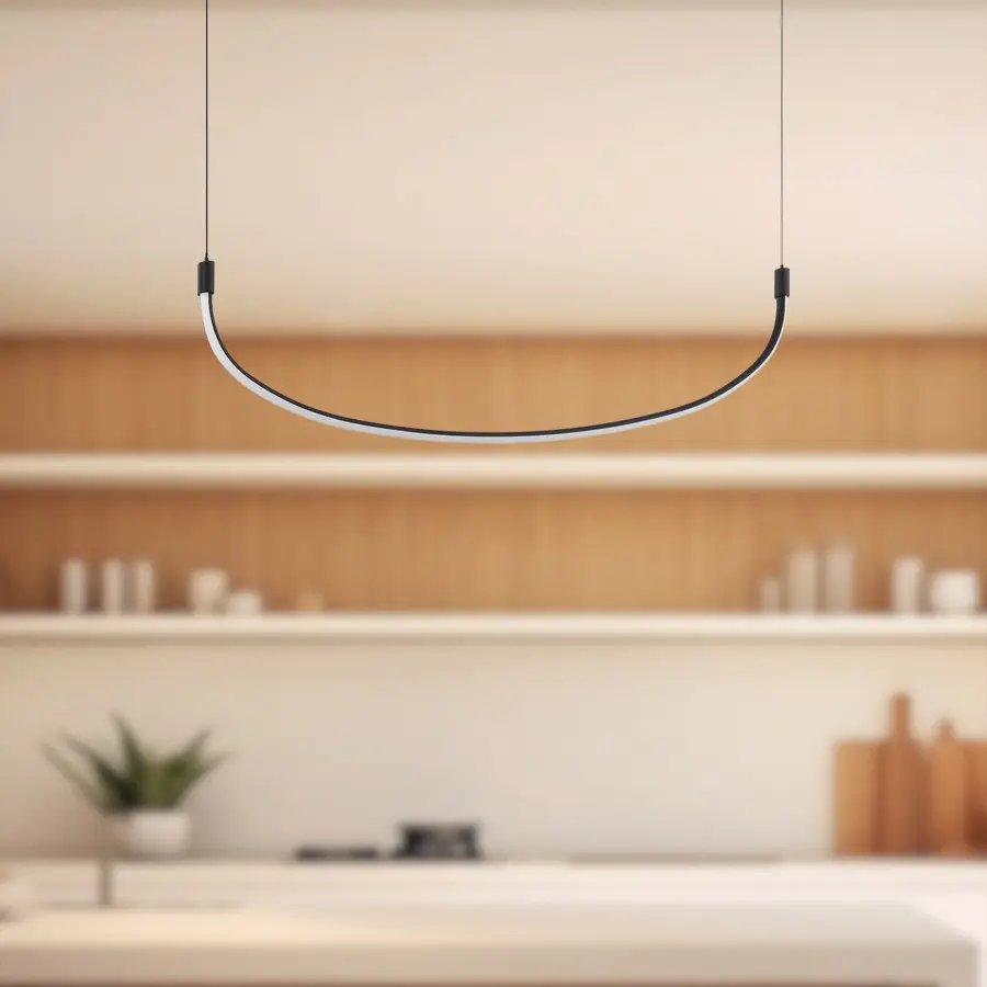 Talis 36-Inch Linear Pendant in Brushed Gold - Image 3
