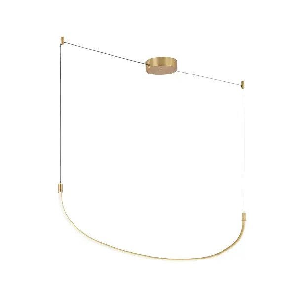 Talis 36-Inch Linear Pendant in Brushed Gold - Image 5