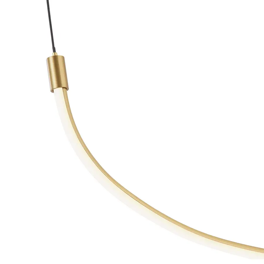 Talis 36-Inch Linear Pendant in Brushed Gold - Image 6
