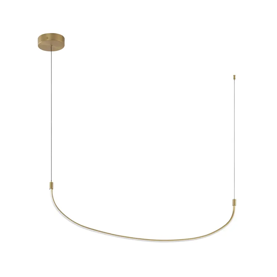 Talis 48-Inch Linear Pendant in Brushed Gold - Image 11