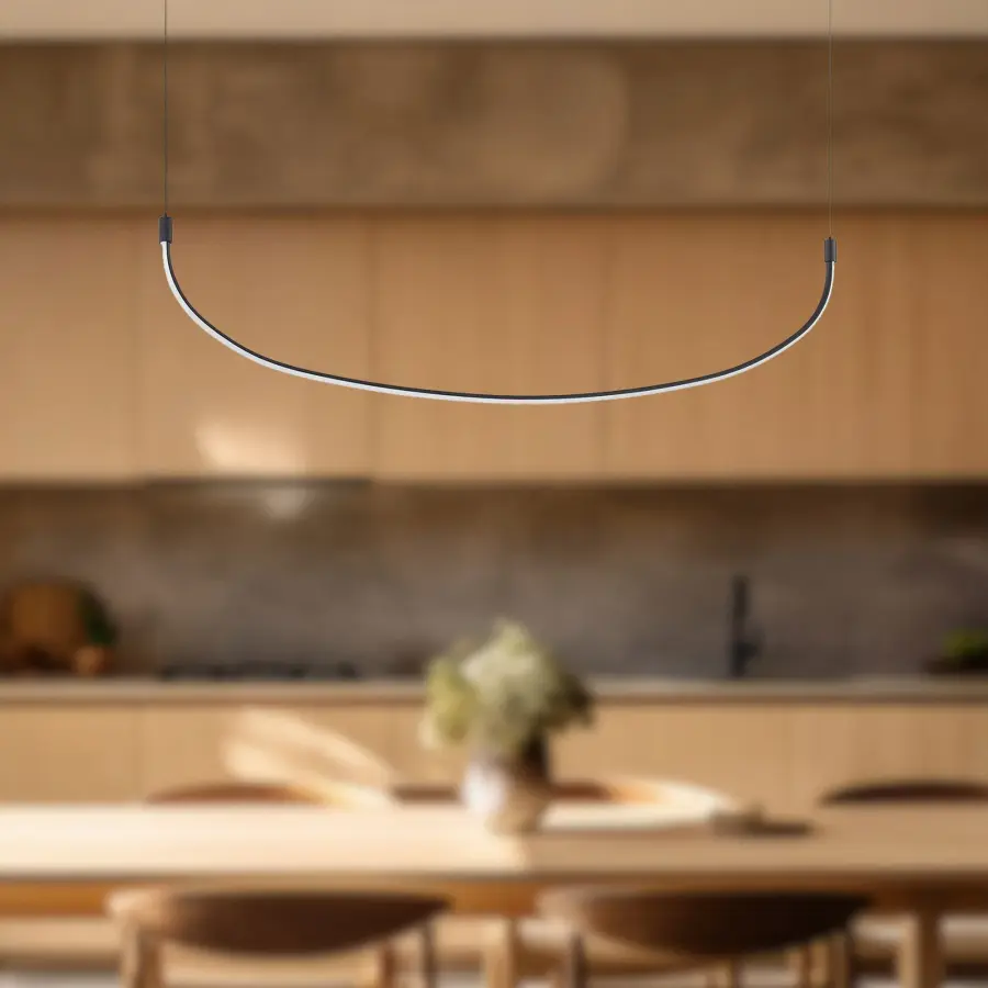 Talis 48-Inch Linear Pendant in Brushed Gold - Image 4