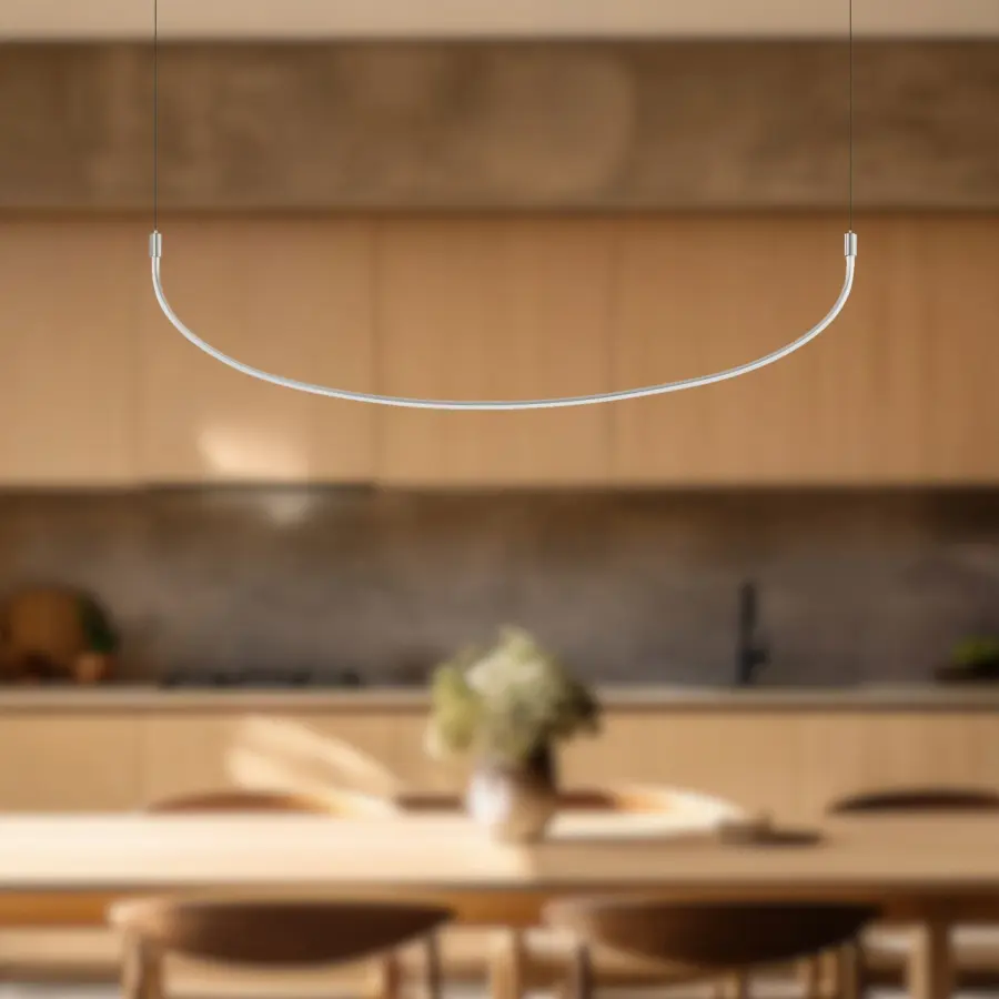 Talis 48-Inch Linear Pendant in Brushed Gold - Image 5